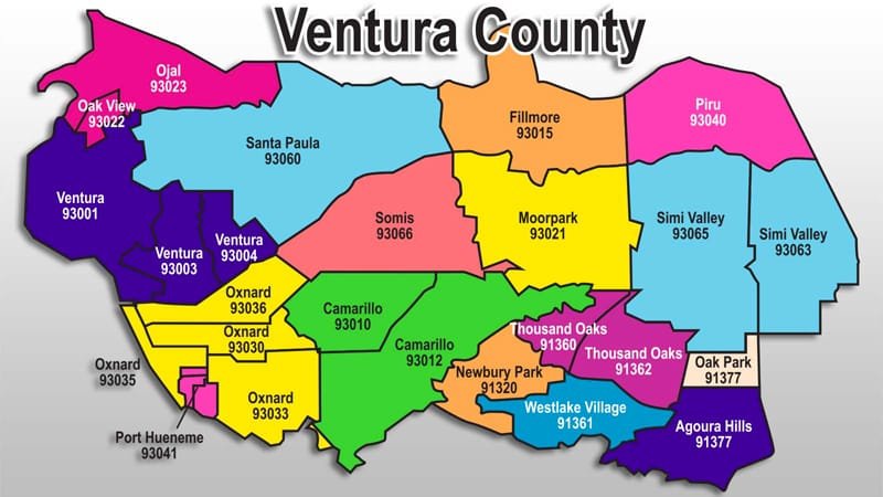 Ventura County map
